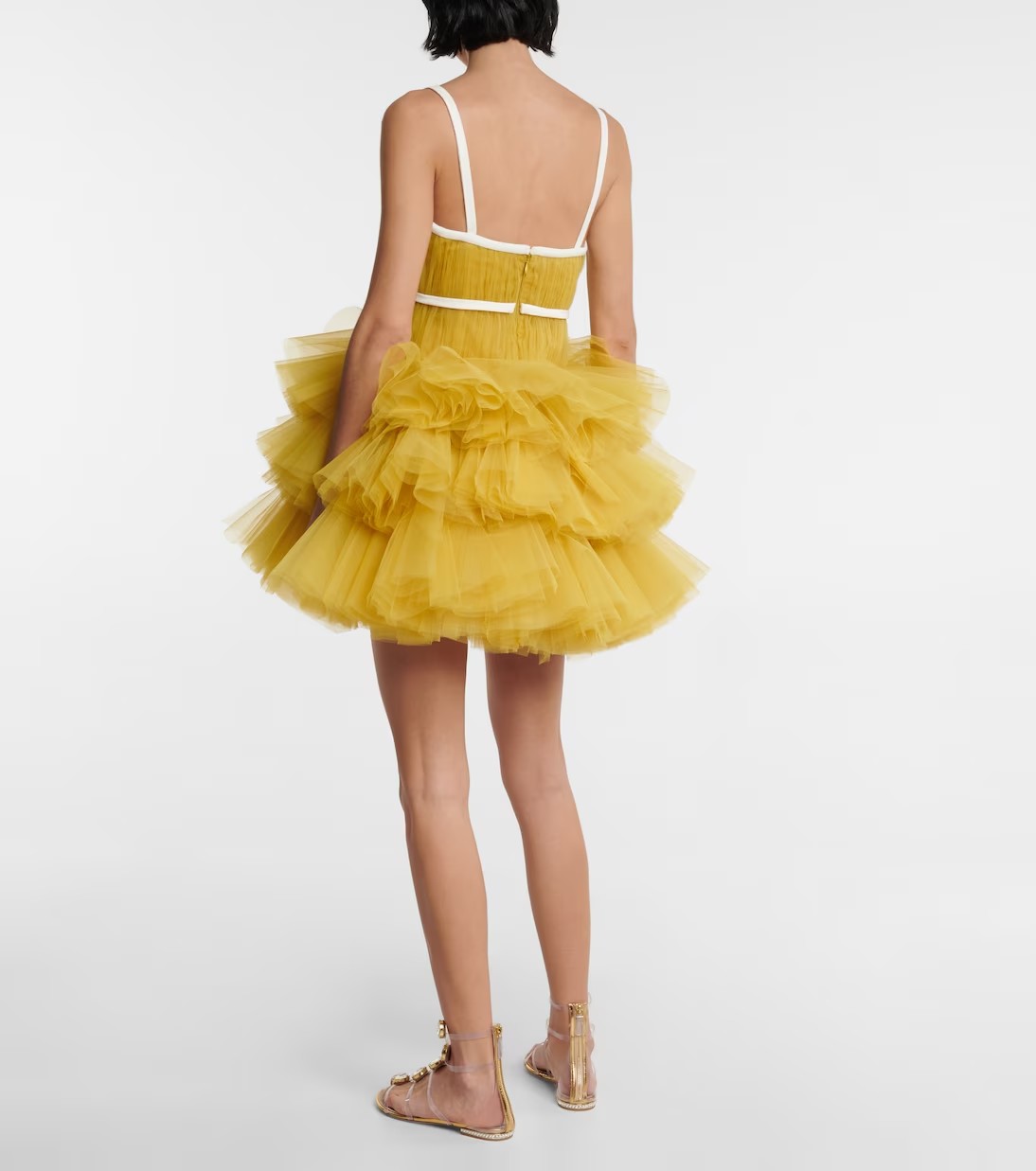V Yaka, Kat Kat Etekli, Şık Kı - Yellow Formal Wear Women incelemesi ve fiyatı
