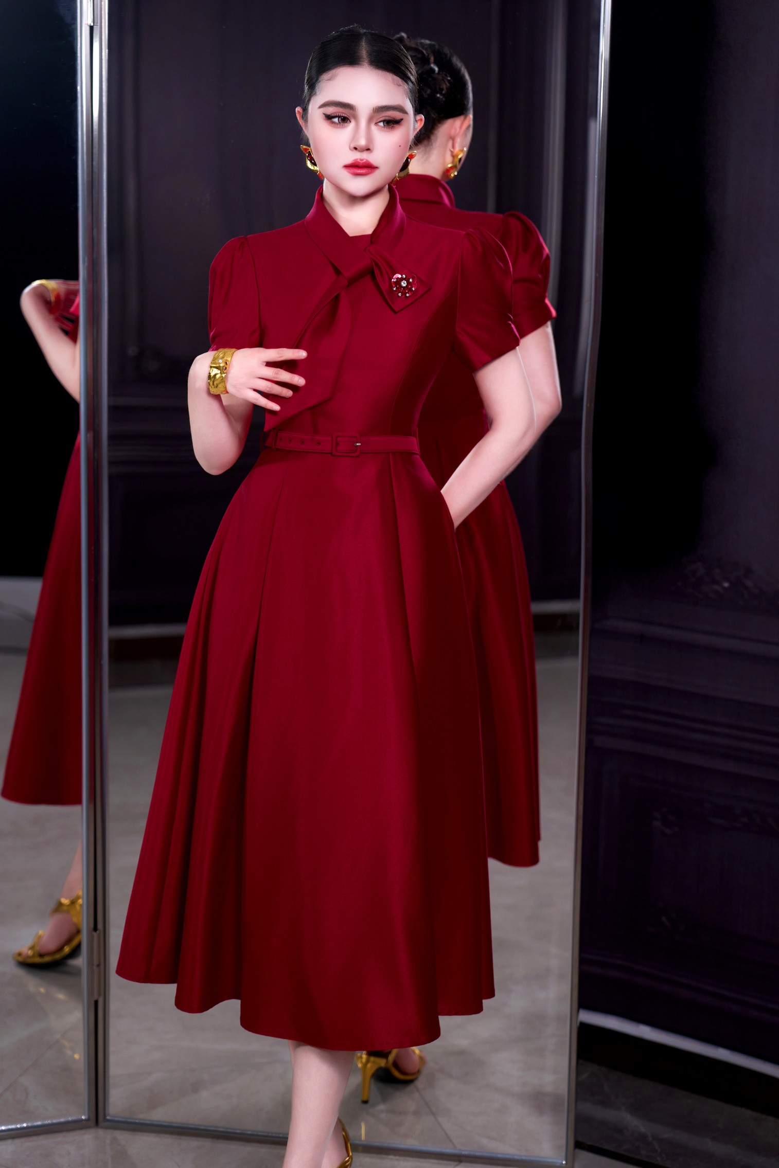 ZJYT Kırmızı Kadın Elbise Tren - Women'S Red Formal Wear incelemesi ve fiyatı