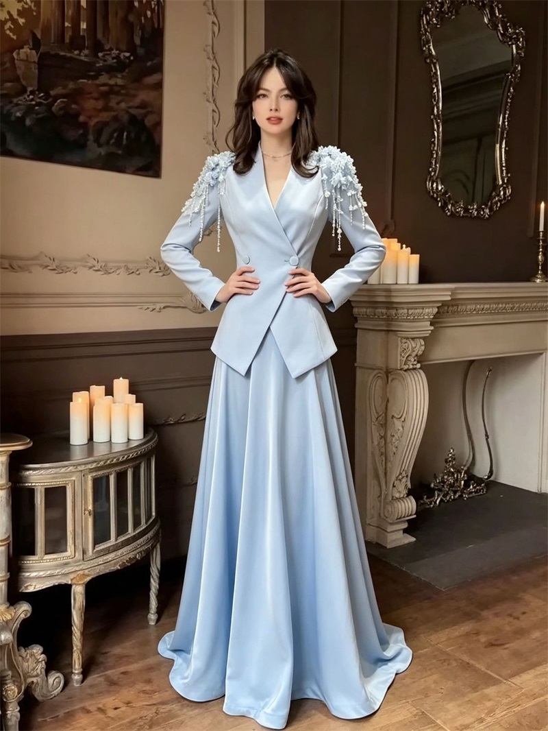 Bej Kadın Takım Etek Seti 2 Pa - Women Formal Party Wear Dress incelemesi ve fiyatı