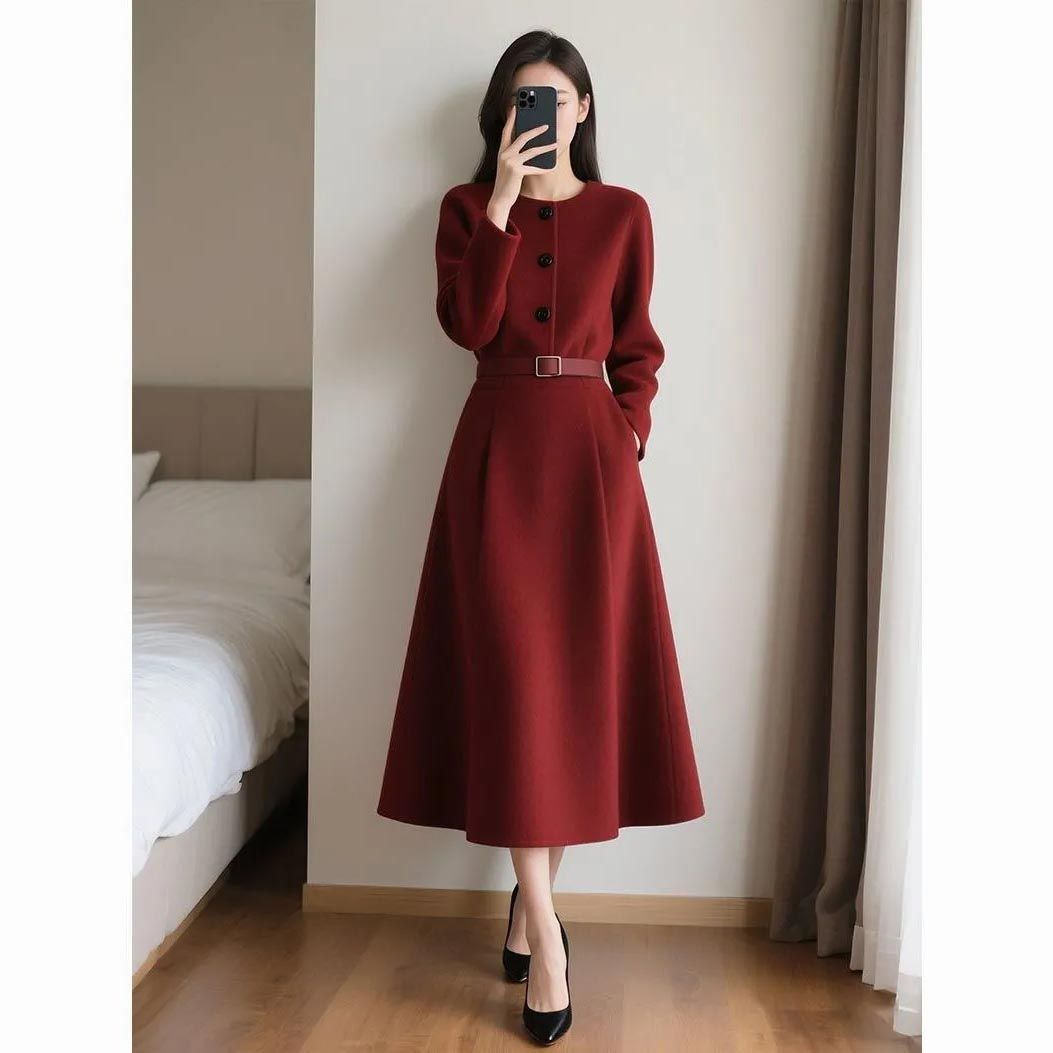 2026 Sonbaharı İçin Kırmızı Re - Women'S Red Formal Wear incelemesi ve fiyatı