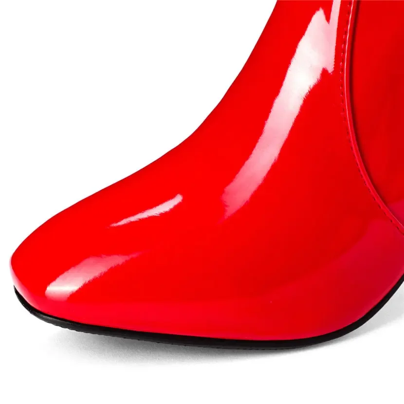 Kırmızı beyaz rugan kadın diz  - Women'S Red Formal Wear incelemesi ve fiyatı