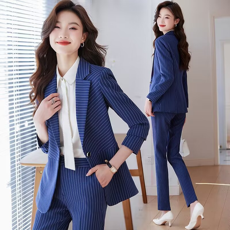 Kadınlar için mavi çizgili tak - Women Formal Wear Store incelemesi ve fiyatı
