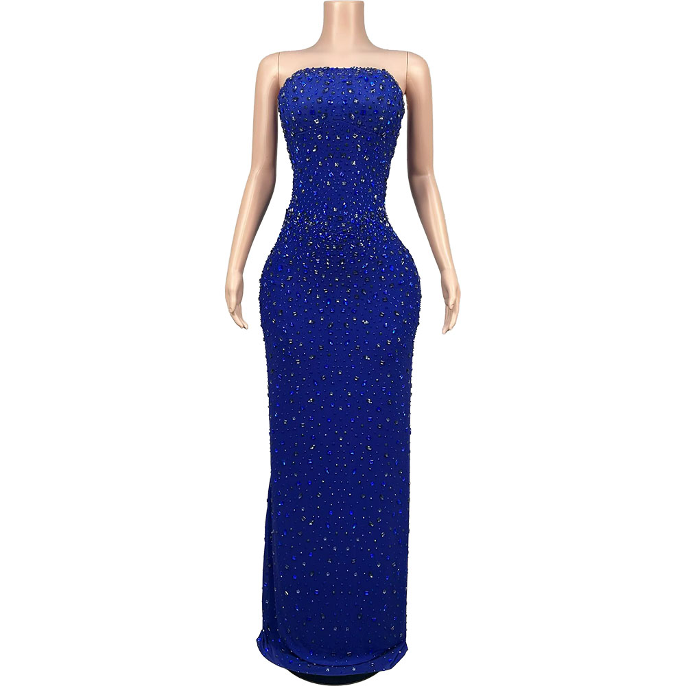 Işıltılı Yapay Elmas Mavi Stra - Women'S Red Formal Wear incelemesi ve fiyatı